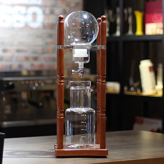 Cold Brew Drip TowerDrip Tower Coffee Maker Ice Drip Cold Brew Drip Coffee PotMakes 6-8 Cupsfor Office