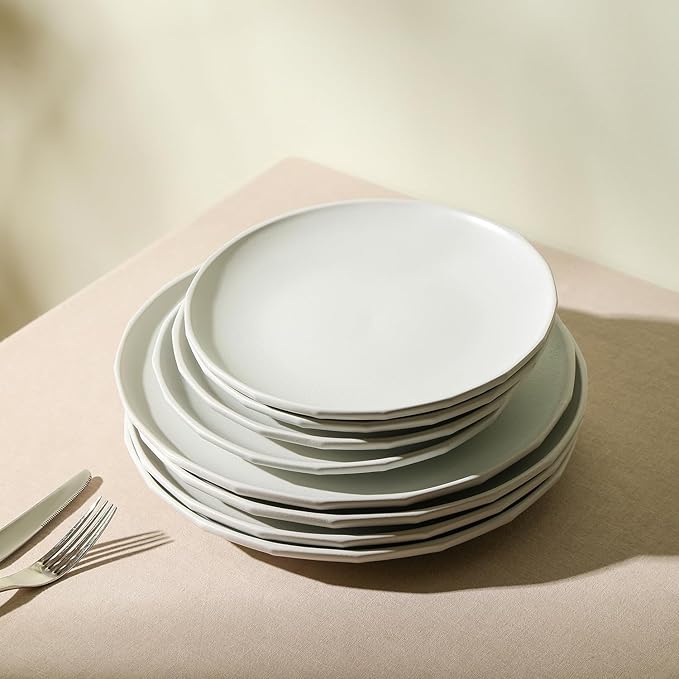 Stone Lain Rio 4-Piece Dinner Plate Set Stoneware Beige