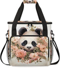 Cute Panda Coffee Maker Carrying Bag Garland Portable Travel Storage Tote Bag Compatible with K-Mini or K-Mini Plus Single Serve Coffee Brewer Carrying Case with Multiple Pockets &amp Shoulder Stra