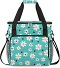 Cute Daisy Flowers Coffee Maker Carrying Bag for Keurig K-Mini or K-Mini Plus Storage Portable Coffee Maker Travel Bag
