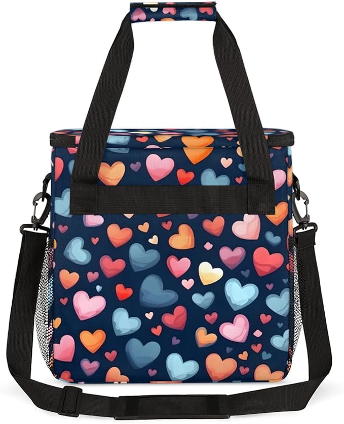 HEART Coffee Maker Carrying Bag Portable Travel Storage Tote Bag Compatible with K-Mini or K-Mini Plus Single Serve Coffee Brewer Carrying Case with Multiple Pockets &amp Shoulder Strap