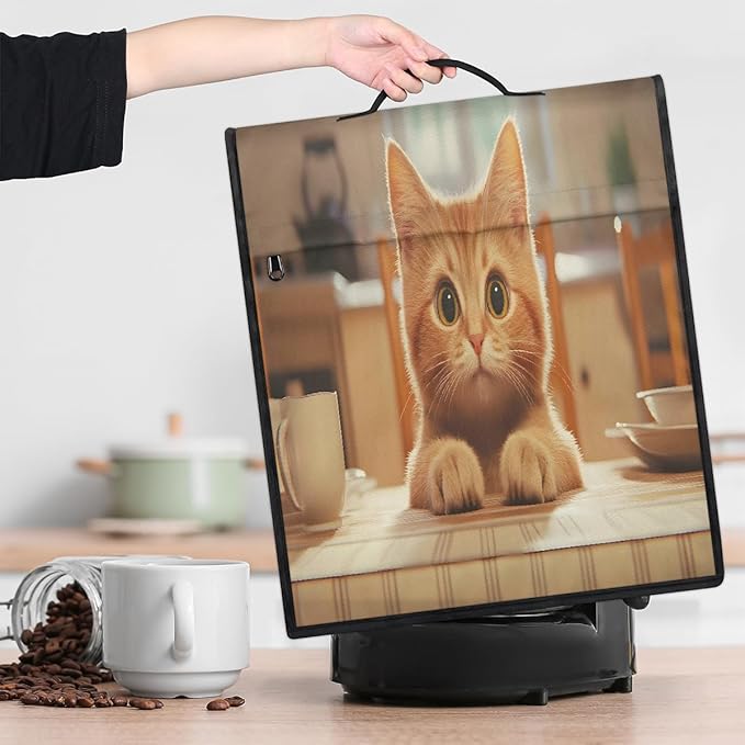 cfpolar Kitchen Aid Mixer Cover Compatible with 6-8 Quarts Cute Animals Kitten Stand Mixer Cover Kitchen Aid Mixers Accessories Appliance Organizer Bag Dust Covers with Zipper Pocket