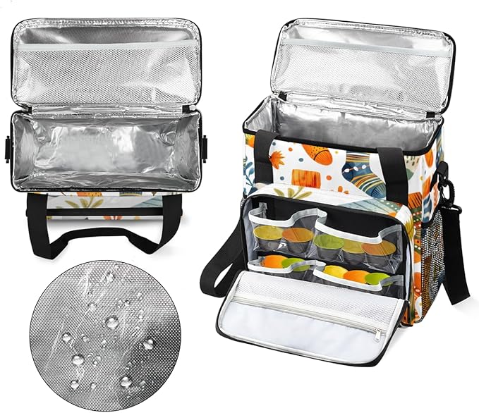 Christmas Socks Coffee Maker Carrying Bag Portable Travel Storage Tote Bag Compatible with K-Mini or K-Mini Plus Single Serve Coffee Brewer Carrying Case with Multiple Pockets &amp Shoulder Strap