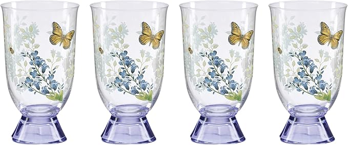 Lenox 897831 Butterfly Meadow Herbs Tall Tumblers Set Of 4