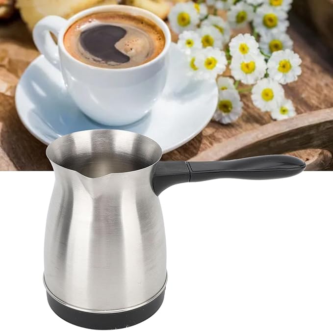 Electric Turkish Coffee Maker 600ml Stainless Steel Turkish Coffee Maker Electric Turkish Coffee Maker for Home and Travel