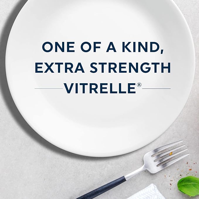 Corelle Vitrelle 18-Piece Service for 6 Dinnerware Set Triple Layer Glass and Chip Resistant Lightweight Round Plates and Bowls Set Ocean Blue