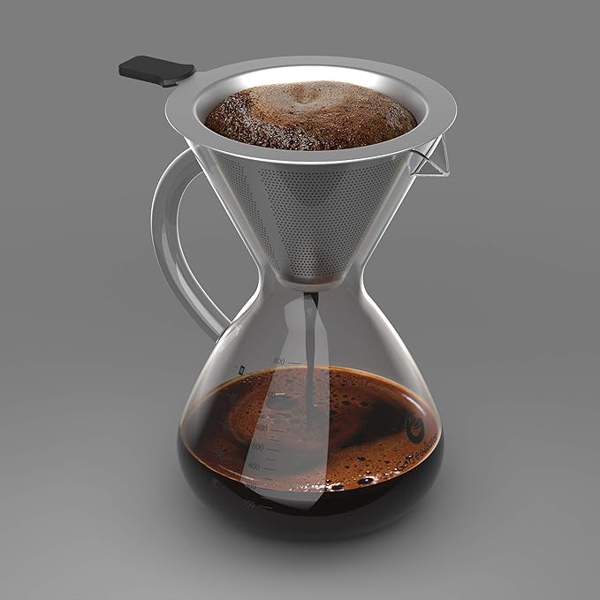 Coffee Gator Pour Over Coffee Maker 27oz 800ml Gooseneck Kettle 40oz Stainless Steel