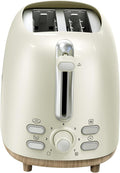 Oster 2-Slice Toaster with Extra Wide Slots Bagel Toaster Oat Milk