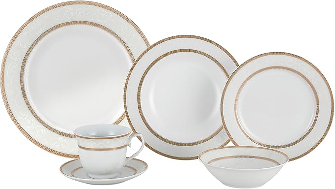 Lorenzo Amelia 57-Piece Dinnerware Set Service for 8