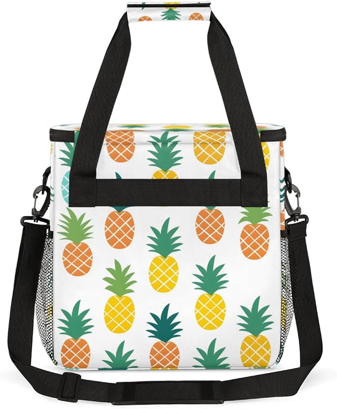 Coffee Maker Carrying Bag Pineapple Single Cup Coffee Maker Travel Bag Compatible with Keurig K-Mini or K-Mini Plus Portable Storage Bag with Shoulder StrapAZ-212
