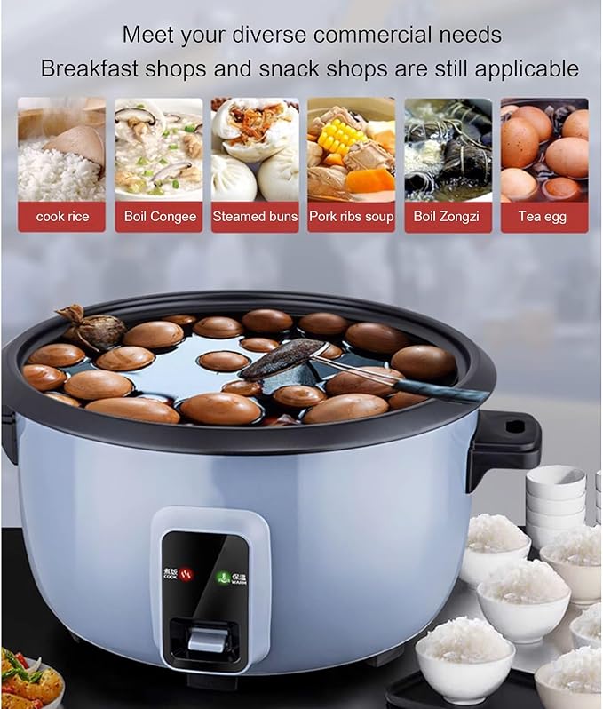 Commercial Rice Cooker Large Capacity &amp WarmerExtra Large Rice Cooker With One-Touch Operation for 8-65 People(28L)