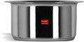 Sumeet Stainless Steel Induction Bottom (Encapsulated Bottom) Induction &amp Gas Stove Friendly Container/Tope/Cookware with Lid Size No.12 (1.7 LTR)