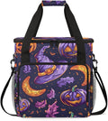 Gothic Pumpkin Coffee Maker Carrying Bag Halloween Pumpkin Travel Storage Bag Compatible with K-Mini or K-Mini Plus Single Serve Coffee Brewer Carrying Case with Multiple Pockets &amp Shoulder Stra