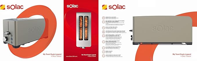 SOLAC MY TOAST DUPLO LEGEND 4-Slice Toaster