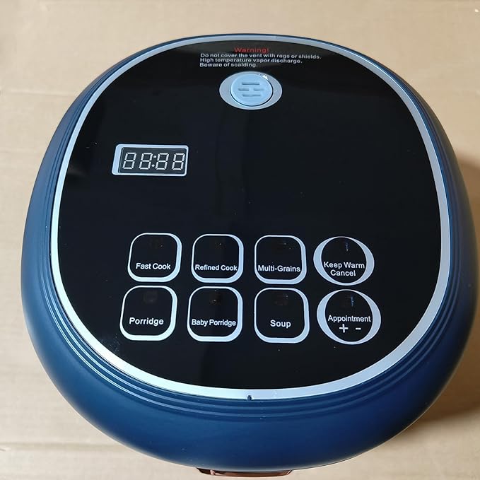 Car Rice Cooker 12V/24V/110V/220V Electric Rice Cooker 2-5 People 24 Hours Intelligent Reservation 8 Cooking Modes Non Stick Inner Pot