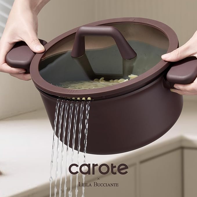 CAROTE 31PCS Pots and Pans Set Nonstick Cookware Set Kitchen Non Stick Induction Titanium Cookware Non-toxic Granite Cooking set PFOA Free