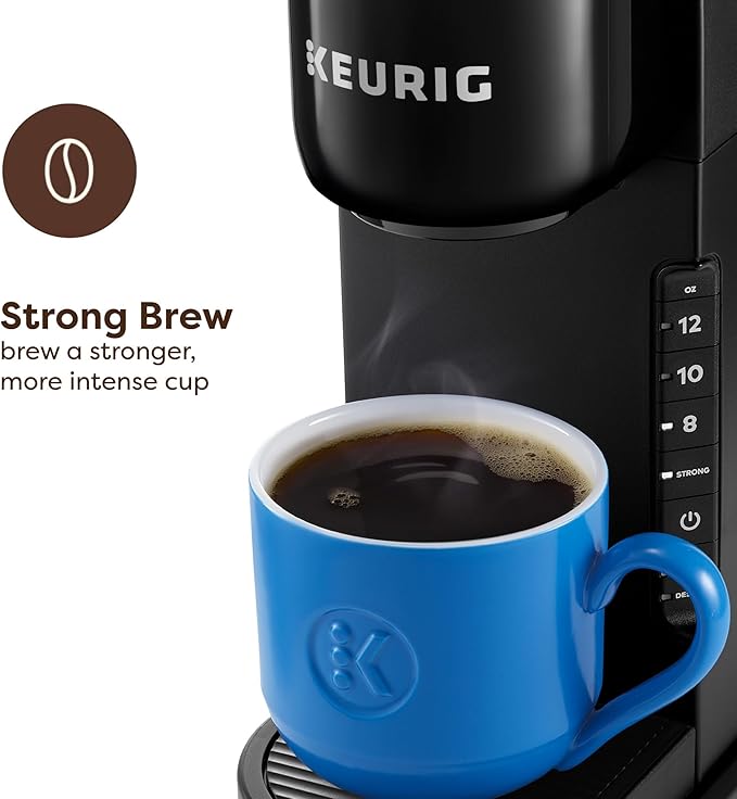 Keurig K-Express Single Serve K-Cup Pod Coffee Maker 3 Brew Sizes Strong Button Feature 42oz Removable Reservoir Black