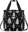 Trees Plant Coffee Maker Travel Bag for Keurig K-Mini/K-Mini Plus Insulated Waterproof Tote with Pockets for K-Cup Portable Single-Serve Brewer Case