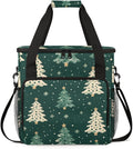 Fantastic Tree Christmas Coffee Maker Carrying Bag Travel Storage Bag Compatible with K-Mini or K-Mini Plus Single Serve Coffee Brewer Carrying Case with Multiple Pockets &amp Shoulder Strap