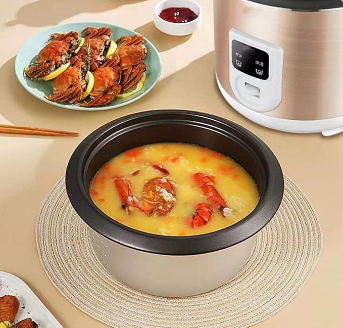 JYYBN Mini Rice Cooker with Non-Stick Inner Pot Intelligent Insulation Make Rice &amp Steam Healthy Food &amp Vegetables for 2-4 People