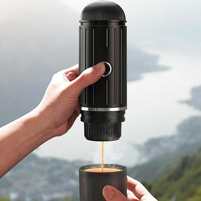Portable Coffee Maker 19BAR Pressure Electric Heating Travel Coffee Machine for Camping Hiking Office