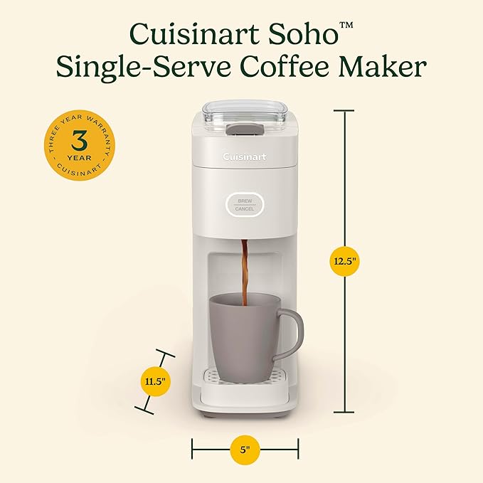 Cuisinart Soho™ Single-Serve Coffeemaker Truffle SS-7TR