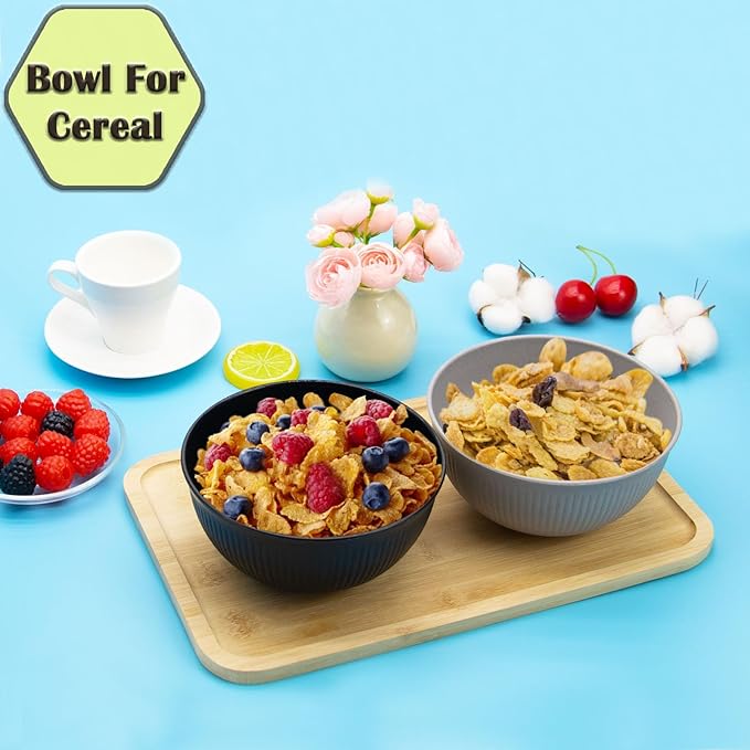Wheat Straw Dinnerware Set 36pcs Dishes Plates and Bowls Sets Service for 6 Reusable Dinnerware Set Kitchen Cups Plates and Bowls Sets