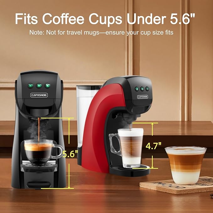Warriors1 Coffee Maker for Keurig K Cup pod Espresso Machine for Nespresso Original Dolce Gusto Pods Ground Coffee Coffee Machine for kitchens apartments dorms RVs &amp camping 28 oz Reservoi