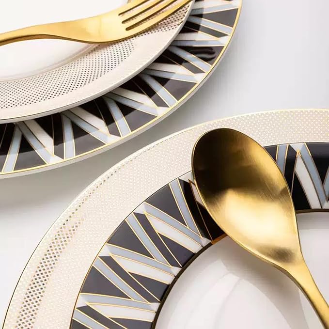 24-piece dinnerware sets dishes set for 6 porcelain dinnerware set bone china dinnerware set wedding family gathering hotel banquet Gift for mom