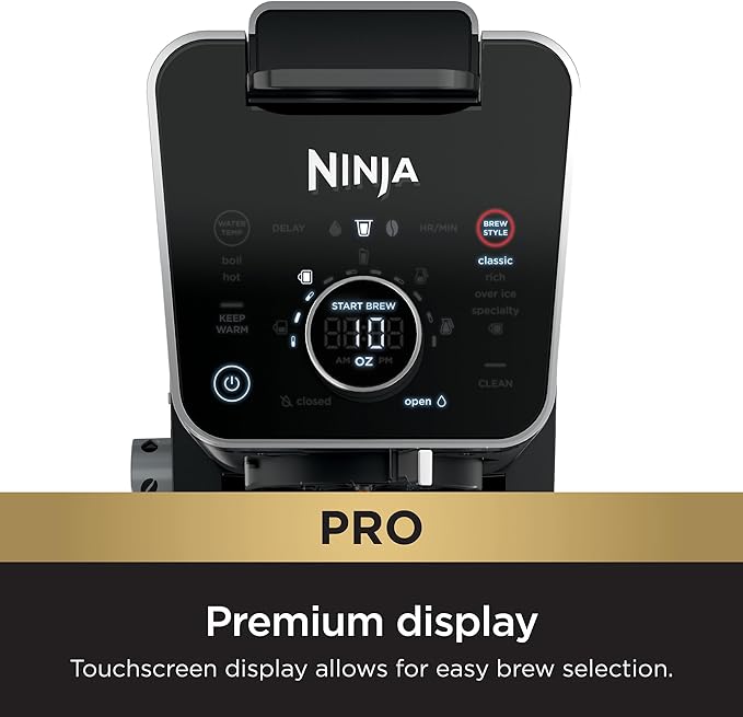 Ninja Drip Coffee Maker With K Cup Combo DualBrew Pro Specialty Coffee System Coffee Machine Compatible with K-Cup Pods 12 Cup Single Serve Coffee Makers with Paper Filter CFP301