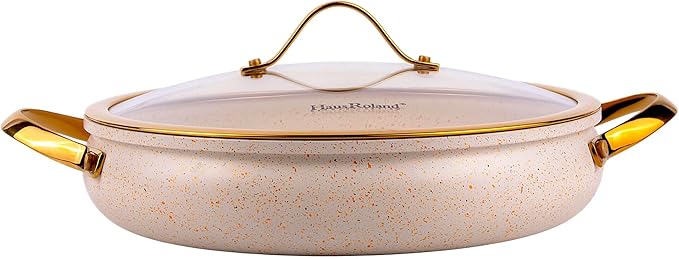9 Pcs Alum Cookware Set Dishwasher Safe Pots with Lids Aluminum Nonstick Cookware Set