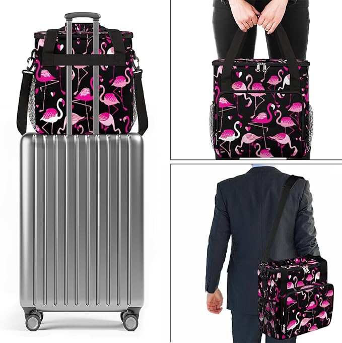 cfpolar Coffee Maker Storage Bag Waterproof Travel Carrying Storage Tote Bag Organizer Case Compatible with K-Mini or K-Mini Plus And Suitable for Other Accessories With Pockets for K-Cup Pods
