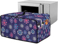 Flower Pattern Dustproof Toaster Oven Cover Waterproof Air Fryer Compatible for Air Fryer/French Door 360 Air Fryer Toaster Oven Combo With Organizing Side Pockets