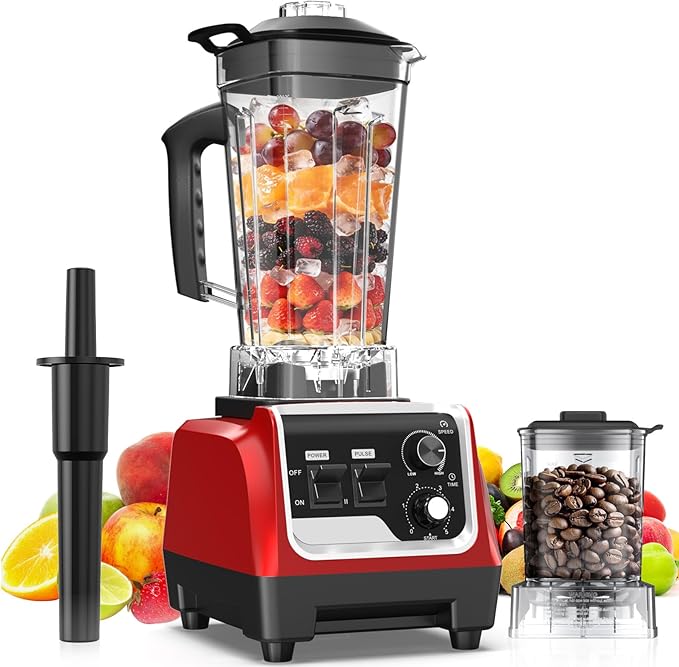 1800W Blender for Smoothies 70 oz Large Capacity Countertop Blenders with 20 oz Grinding Cup - 28000RPM High Speed Kitchen Blender for Ice Crushing Frozen Drinks Milkshakes &amp Puree