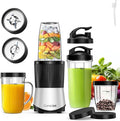 Consciot CB08 16-Piece Blender &amp Grinder Combo for Kitchen and Personal Size Blend Shakes and Smoothies Frozen Drinks Baby Food Spreads &amp More 4 BPA-Free Portable To-Go Cups 900 Peak Wat