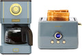 Amaste Retro Coffee Maker &amp Toaster Set- Ash Blue