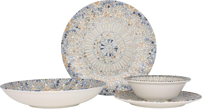 Dinnerware Set - Luca Mosaic - 24 pieces - 6 Persons - Porcelain