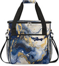 Navy Blue Marble Coffee Maker Carrying Bag for Keurig K-Mini or K-Mini Plus Storage Portable Coffee Maker Travel Bag