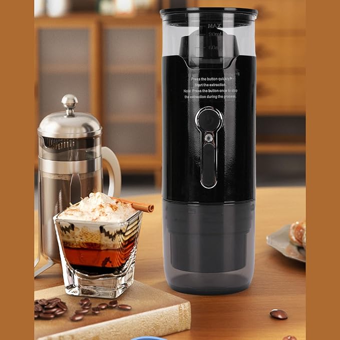 Yosoo Portable Capsule Coffee Maker Small &amp Lightweight Electric Machine for Travel Camping Car DC12V