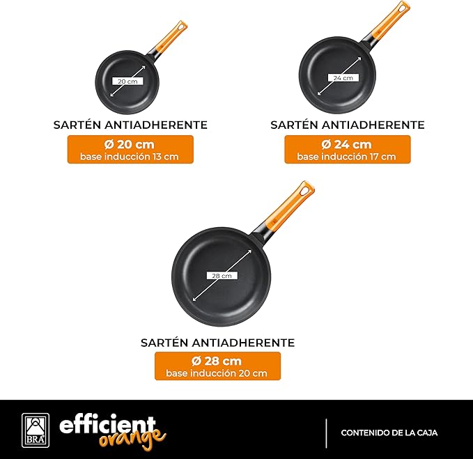 Braisogona efficient Orange Aluminium Black
