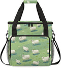 Cute Sheep Coffee Maker Carrying Bag Steppe Grasses Travel Storage Bag Compatible with K-Mini or K-Mini Plus Single Serve Coffee Brewer Carrying Case with Multiple Pockets &amp Shoulder Strap