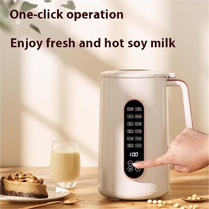 8 in 1 Nut Milk Maker Machine Multifunctional Machine for Making Nut Milk Automatic Nut Milk Blender with Easy Clean Stainless Steel Design for Homemade Almond Milk Soy Milk Oatmeal(1pc)