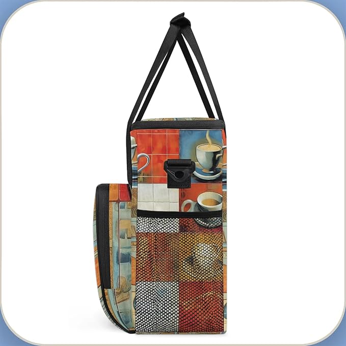 Coffee Maker Travel Bag Compatible with Keurig K-Mini or K-Mini Plus Single Serve Coffee Brewer Carrying Case with Multiple Pockets for K-Cup Pods Storage Bag With Shoulder Strap(Bag Only)