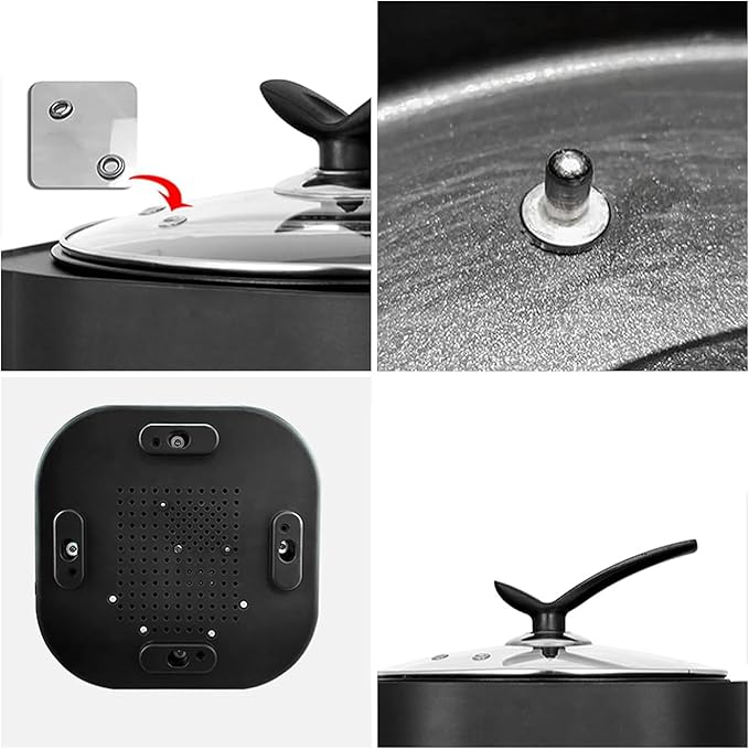Commercial Fully Automatic Pearl Pot9L Milk Tea Boba Pot CookerMilk Tea Pearl Maker1300W Tapioca Boba Pearl Rice Pot Cooker for Milk Tea ShopIntelligent Temperature Control (Black)