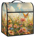 Kitchen Aid Mixer Cover Lovely Butterfly Flower Stand Mixer Cover Compatible with 6-8 Quarts Stand Mixers Dust Covers with Zipper Pocket Foldable Washable Kitchen Aid Organizer Bag