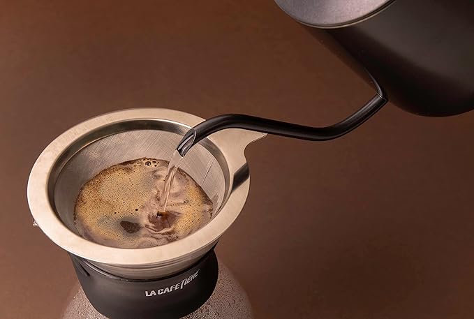 La Cafetière Gooseneck Coffee Pour Over Pot 600 ml Gift BoxedBlack