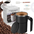 2026 New Electric Coffee Mug With a Built-In Lcd ThermometerUpgraded Automatic Magnetic Stirring Coffee MugMagnetic Self Stirring CupPerfect For Brewing Coffees Milk Cocoa Etc. (Black)