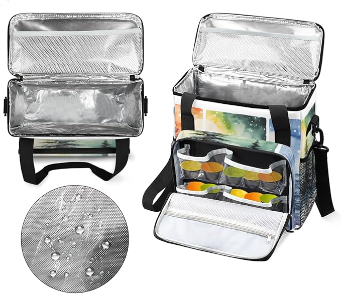 Magic Christmas Tree Coffee Maker Carrying Bag Portable Travel Storage Tote Bag Compatible with K-Mini or K-Mini Plus Single Serve Coffee Brewer Carrying Case with Multiple Pockets &amp Shoulder St