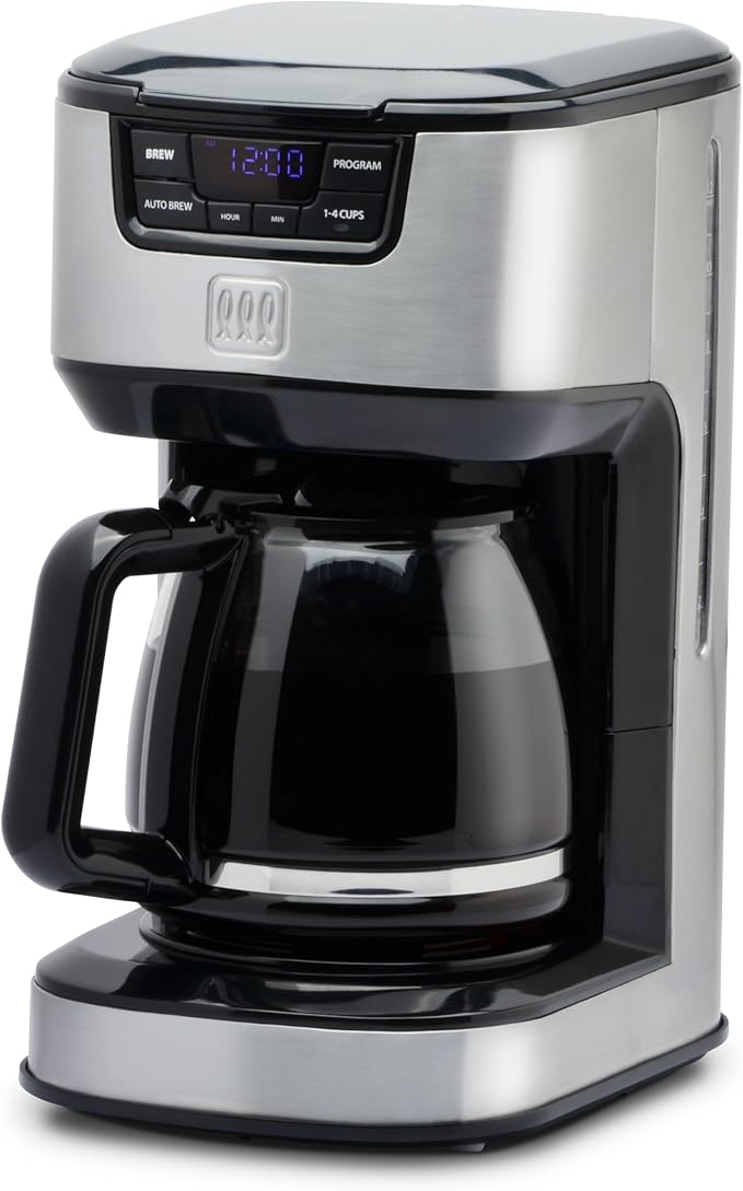 Toastmaster 12-Cup Digital Drip Coffee Maker Stainless Steel TM-129CM