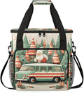 Fantastic Santa Claus Coffee Maker Carrying Bag Abstract Santa Claus Travel Storage Bag Compatible with K-Mini or K-Mini Plus Single Serve Coffee Brewer Carrying Case with Pockets &amp Shoulder Str
